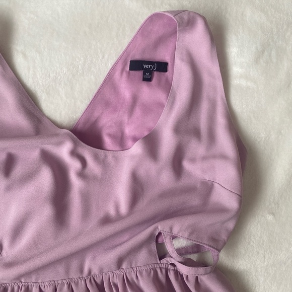 Very J Lilac Cutout Dress - Picture 2 of 4